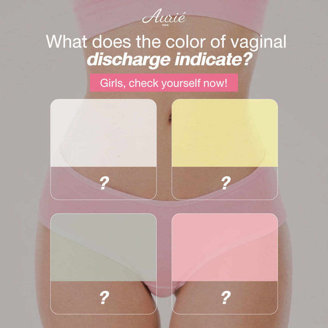 What does the color of vaginal discharge indicate?